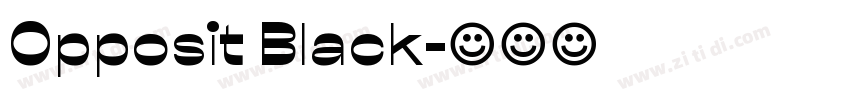 Opposit Black字体转换
